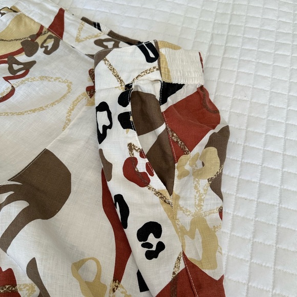 Tahari Linen cropped linen pants, size large - Picture 8 of 12